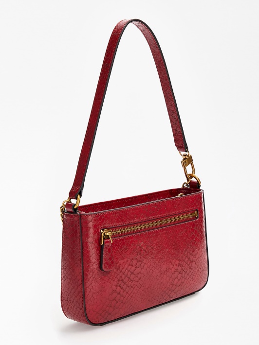 Katey Python Print Pečių Krepšys Atspėti Raudona