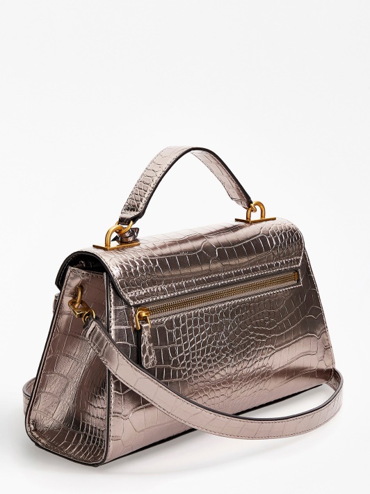 Atspėti Pilka Enisa Croc Print Rankinė