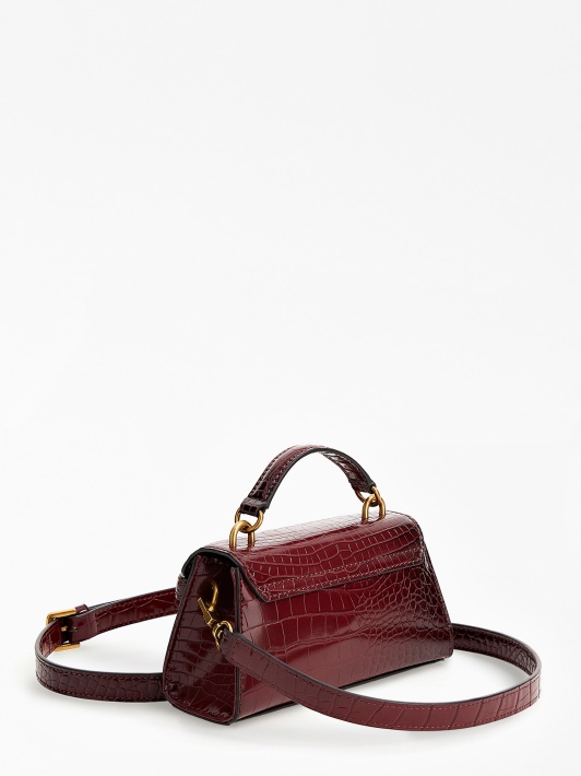 Tullia Croc Print Mikro Rankinė Raudona Spėjimas