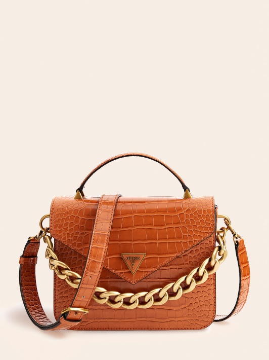 Retour Croc Print Mini Rankinė Ruda Spėjimas