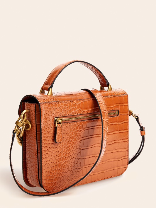 Retour Croc Print Mini Rankinė Ruda Spėjimas