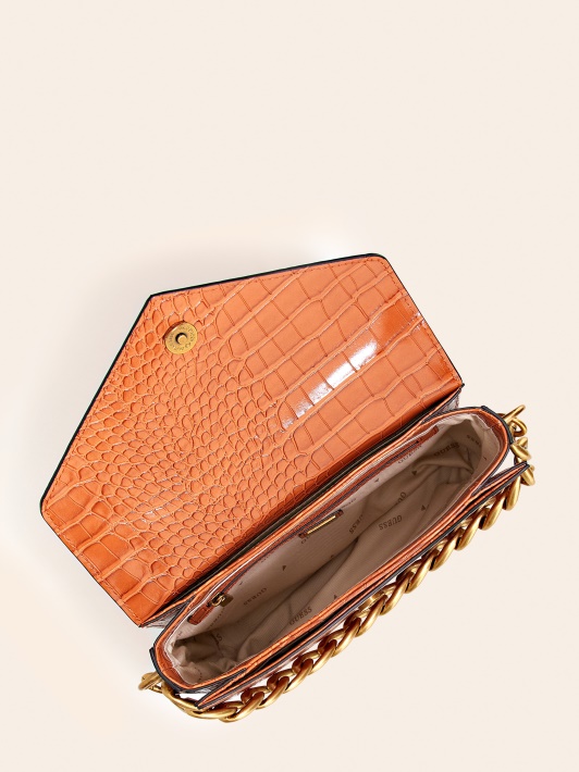 Retour Croc Print Mini Rankinė Ruda Spėjimas