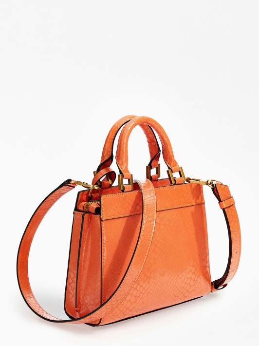 Oranžinė Katey Python Print Mini Rankinė Spėlioti