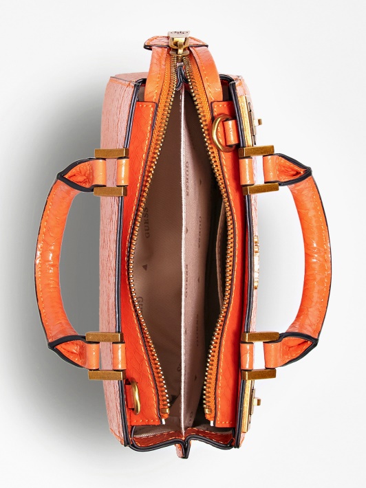 Oranžinė Katey Python Print Mini Rankinė Spėlioti