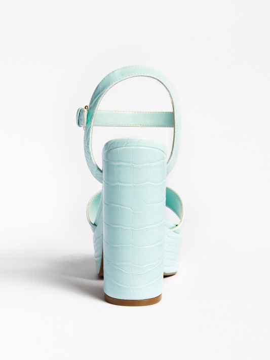 Spėk Gabela Croc Print Sandalas šviesiai Mėlynas