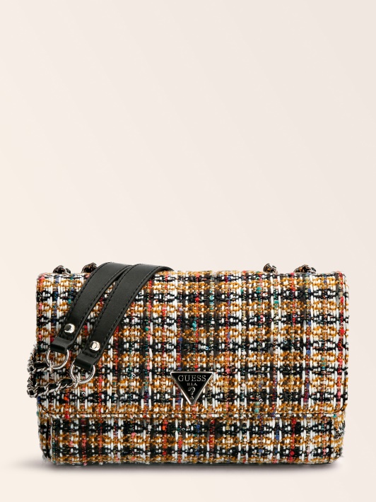 Cessily Tweed Crossbody Bag Brown Multi Spėjimas