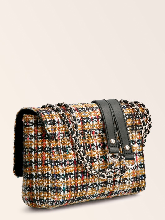 Cessily Tweed Crossbody Bag Brown Multi Spėjimas