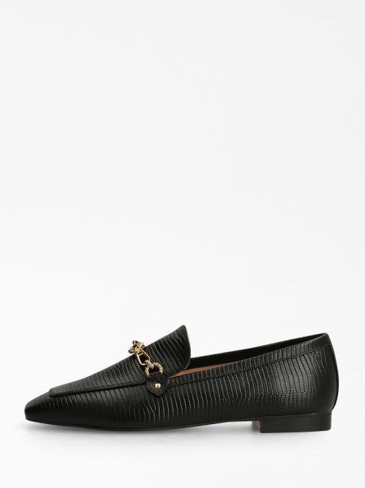Spėk Marta Tikros Odos Loafer Juoda