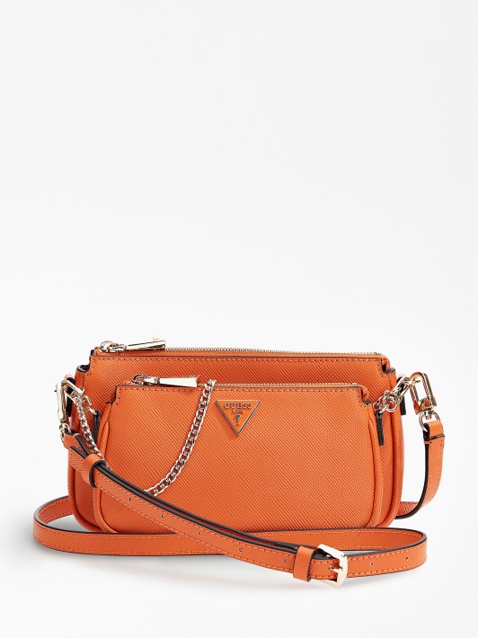 Alexie Saffiano Mini Crossbody Bag Oranžinė Spėjimas