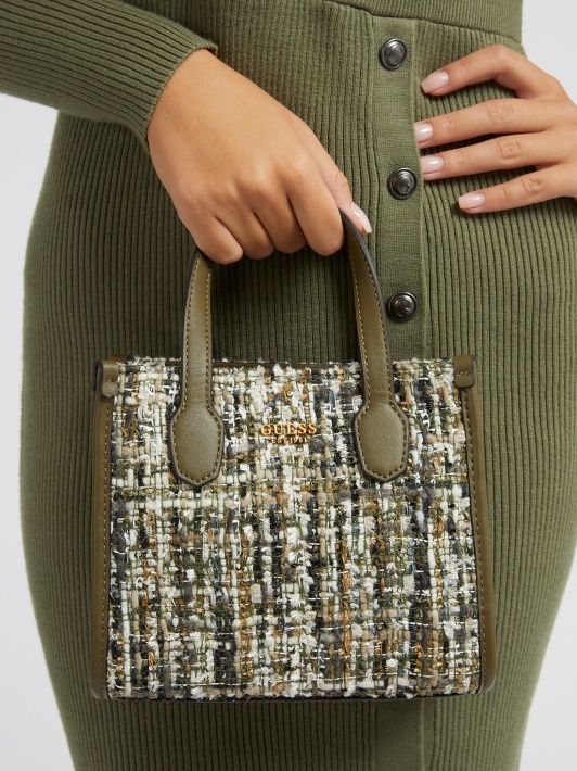 Spėk Silvana Tweed Mini Rankinė žalia