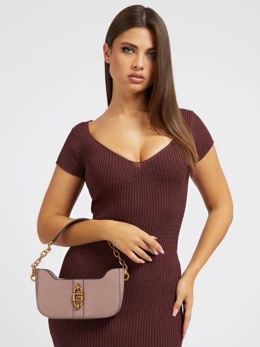 Atspėti Square G Luxe Mini Rankinė Per Petį Rožinė