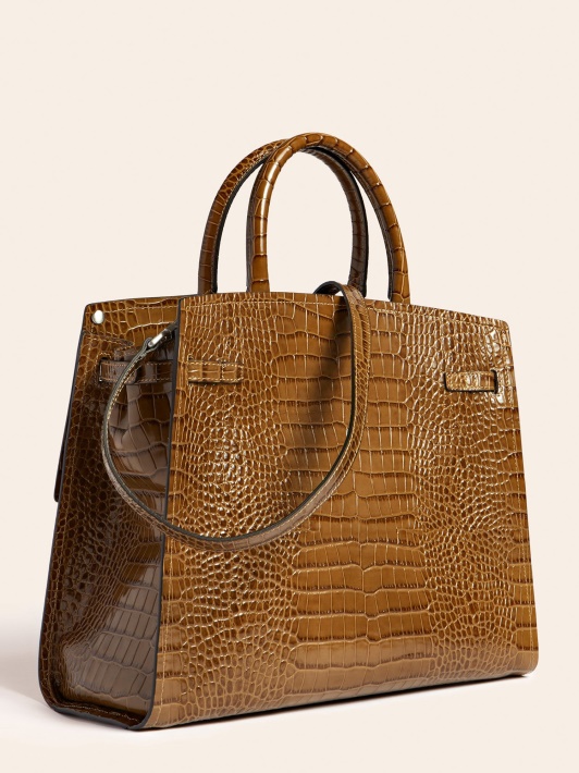 Spėk Megan Luxe Tikros Odos Rankinė žalia