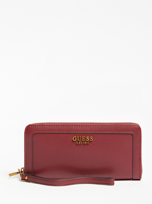 Raudona Guess Abey Maxi Piniginė