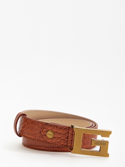 Rudas Retour Croc Print Diržo Spėjimas
