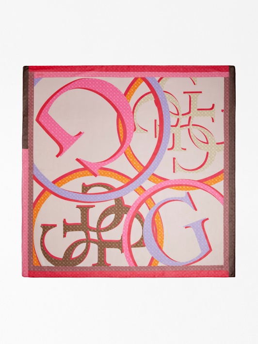 Logotipo Spausdinimas Kefiah Guess Pink