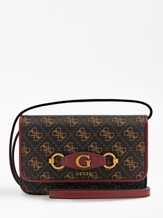 Guess Izzy 4g Logotipu Telefono Dėklas Juodas