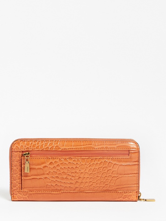 Ruda Guess Laurel Croc Print Maxi Piniginė