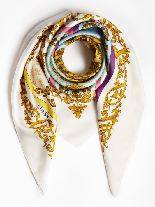 Baroko Raštas Foulard Baltas Spėjimas