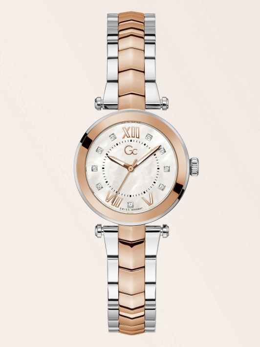 Spėk Gc Plieno Analoginis Laikrodis Rose Gold Nauja Tendencija