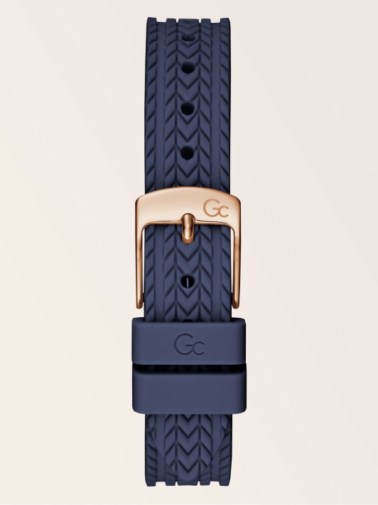Rose Gold Guess Gc Silikoninis Analoginis Laikrodis