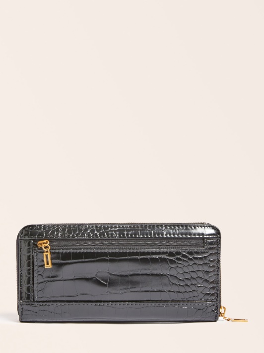 Stephi Croc Print Maxi Piniginė Juoda Spėjimas