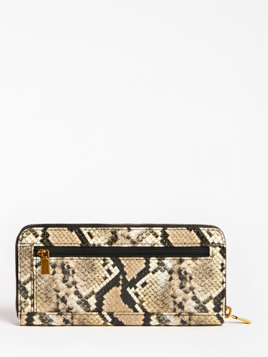 Alva Python-print Maxi Piniginė Guess Multi Beige