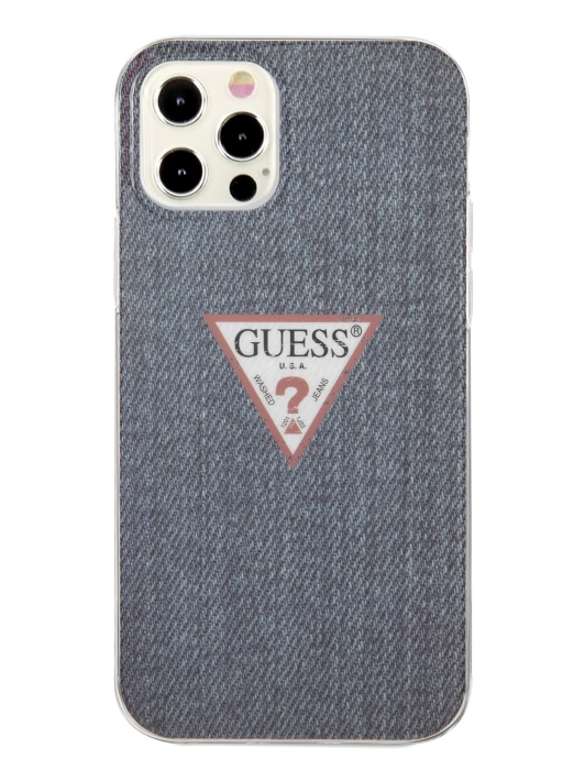 Tamsiai Mėlynas Guess Iphone 12 Pro Max Džinsinis Užvalkalas