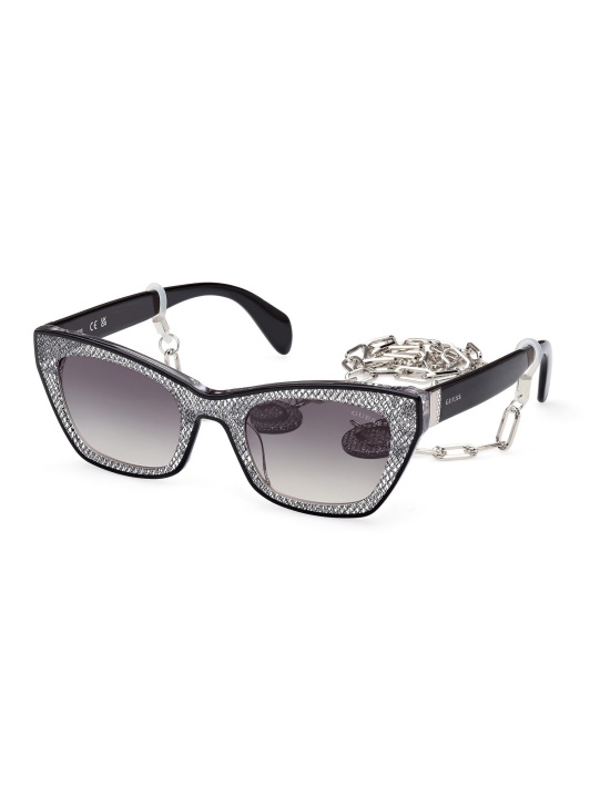 Juodas Guess Cat-eye Akinių Nuo Saulės Modelis