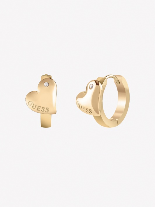 Atspėti Multi Gold Fluid-širdelės-auskarai