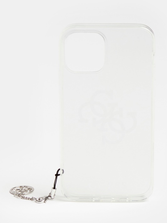 Iphone 12/12 Pro 4f Logotipo Viršelis Spėti Sidabro