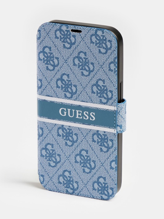 Mėlynas Guess Iphone 13 Pro Knygos Tipo Viršelis