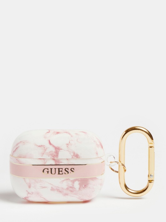 Atspėkite Airpods Pro Marmurinį Dėklą, Rožinį
