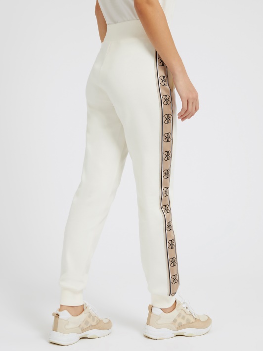 Logotipo Juosta Jogger Kelnaitės Balta Spėjimas