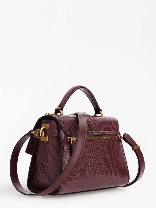 Raudona Ginevra Python-print Mini Rankinė Spėlioti