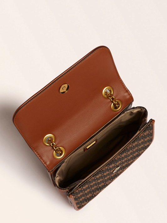 Aileen 4g Logotipas Crossbody Bag Guess Tamsiai Rudas