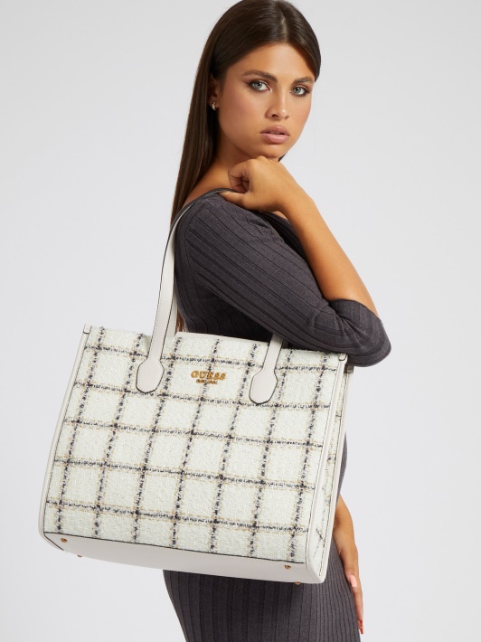 Spėk Silvana Tweed Shopper Balta Multi