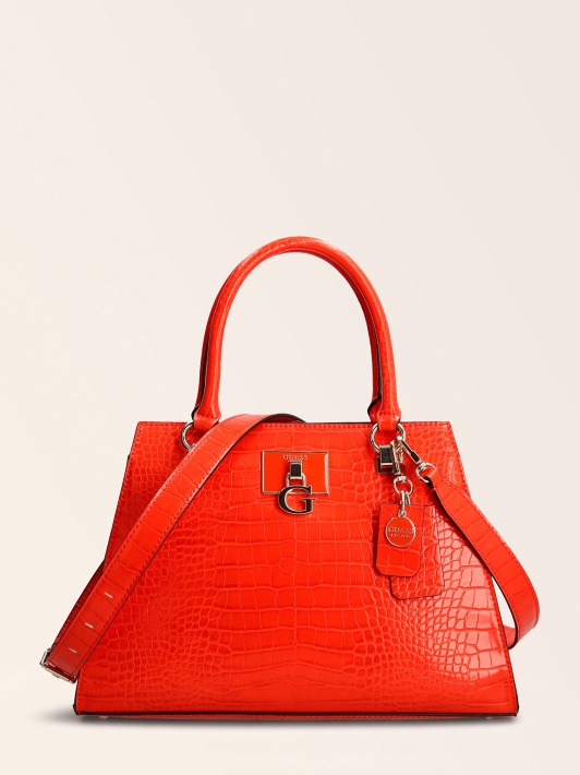 Spėk Stephi Croc Print Rankinė Oranžinė