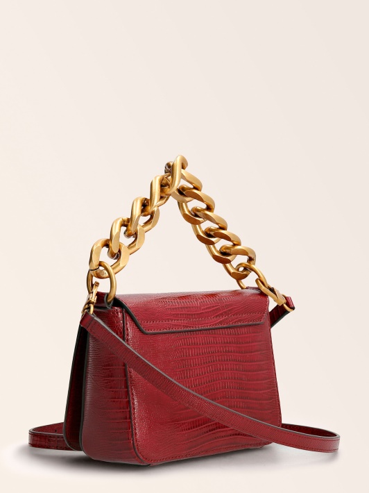 Tullia Croc Print Mini Rankinė Guess Raudona