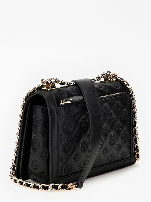 Abey įspaustas Logotipas Mini Crossbody Guess Juodas