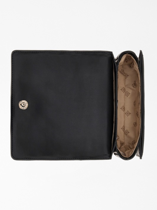 Abey įspaustas Logotipas Mini Crossbody Guess Juodas