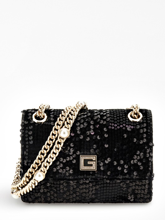 Juodas Atspėti Kada Nors Blizgučiu Mini Crossbody