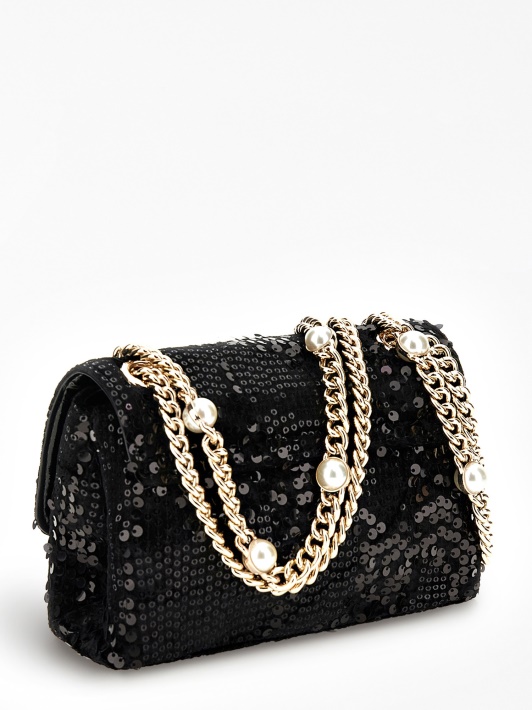 Juodas Atspėti Kada Nors Blizgučiu Mini Crossbody