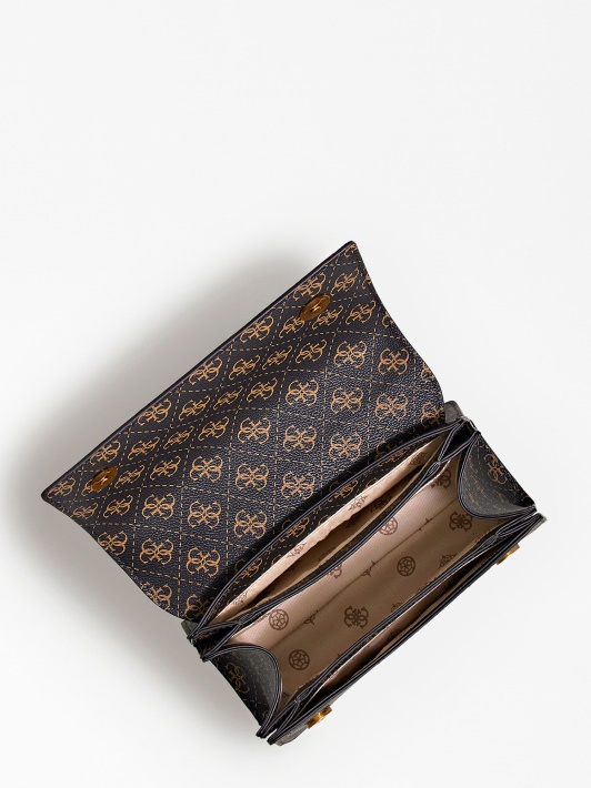Atspėti Alexie 4g Logotipas Mini Crossbody Bag Ruda