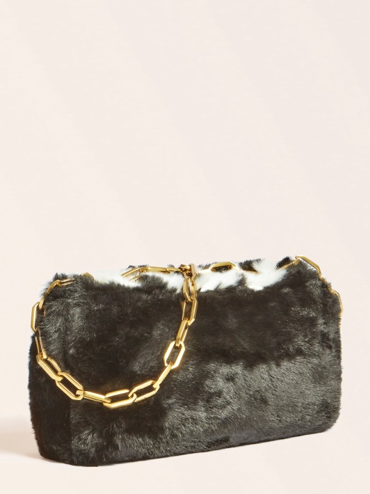 Helma Dirbtinio Kailio Crossbody Guess Juoda