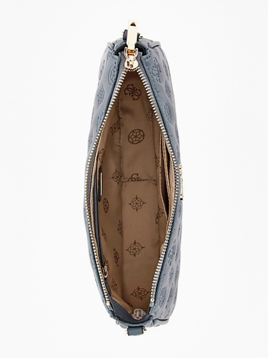 Atspėkite La Femme Su įspaudu Logotipu Mini Crossbody šviesiai Mėlyna