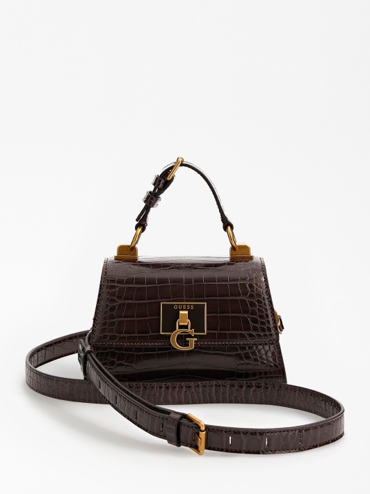 Ruda Guess Stephi Croc Print Mini Rankinė