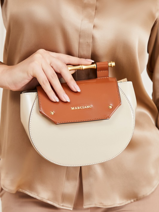 Spėk Rudas Alia Tikros Odos Mini Crossbody Bag