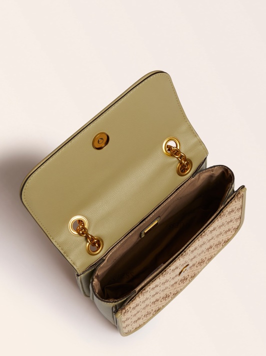 Guess Aileen 4g Logotipas Crossbody Bag Green