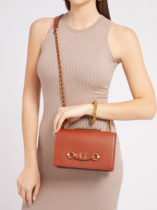 Izzy Mini Crossbody Bag Brown Spėjimas