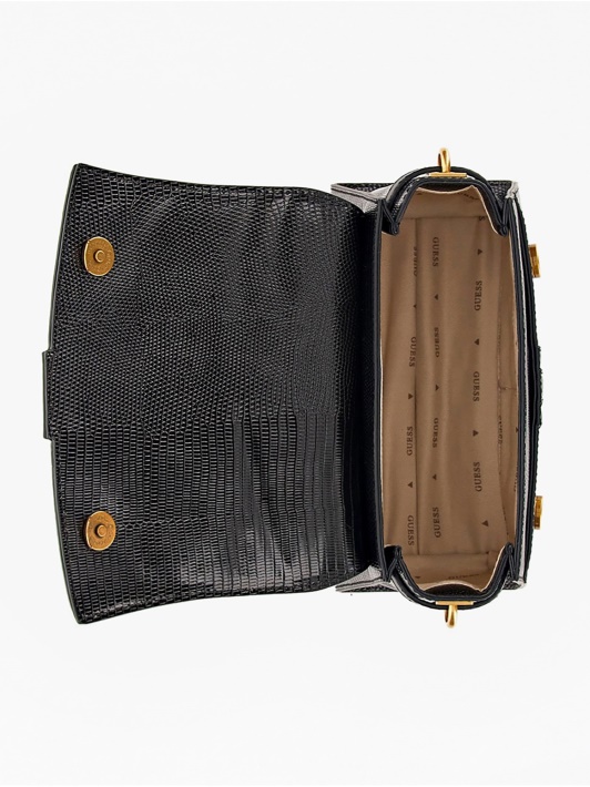 Ginevra Python-print Mini Rankinė Guess Juoda